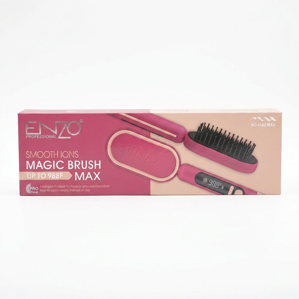 ENZO PROFESSIONAL Peigne Pour Cheveux Chauffante Lissante Pro 988F° – Image 2