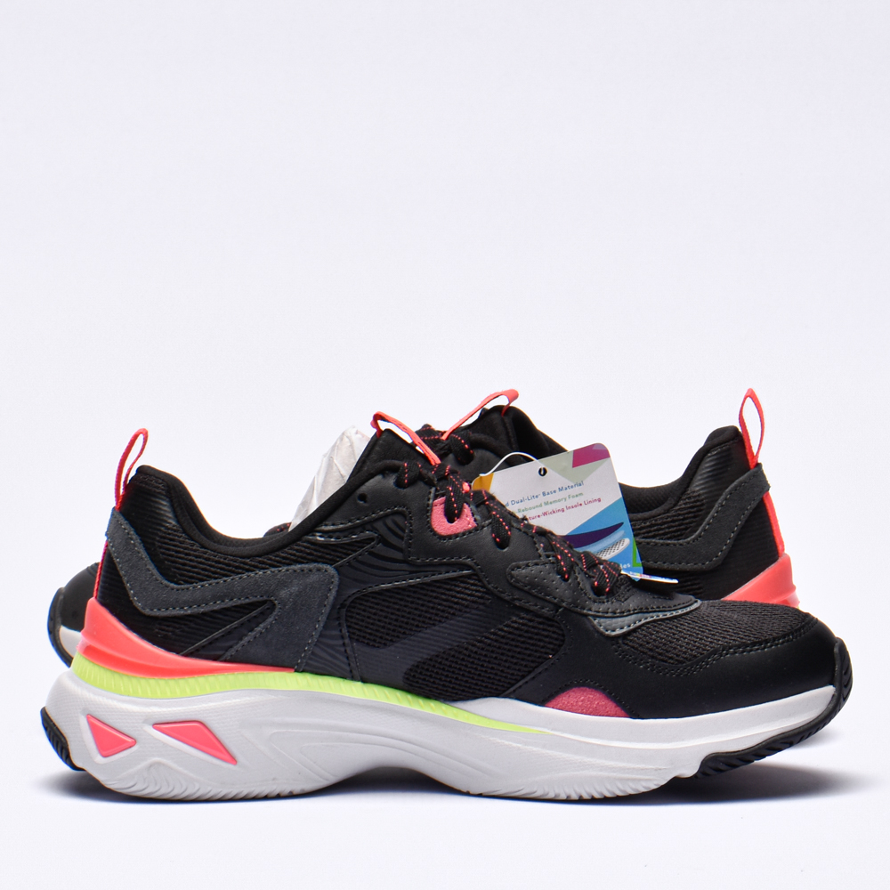 SKECHERS ENERGY RACER-EMBRACE HER BLACK/CORAL – Image 5