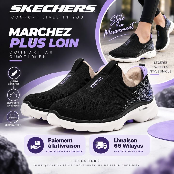 Skechers GO WALK 6 – Glimmering Walking Shoes