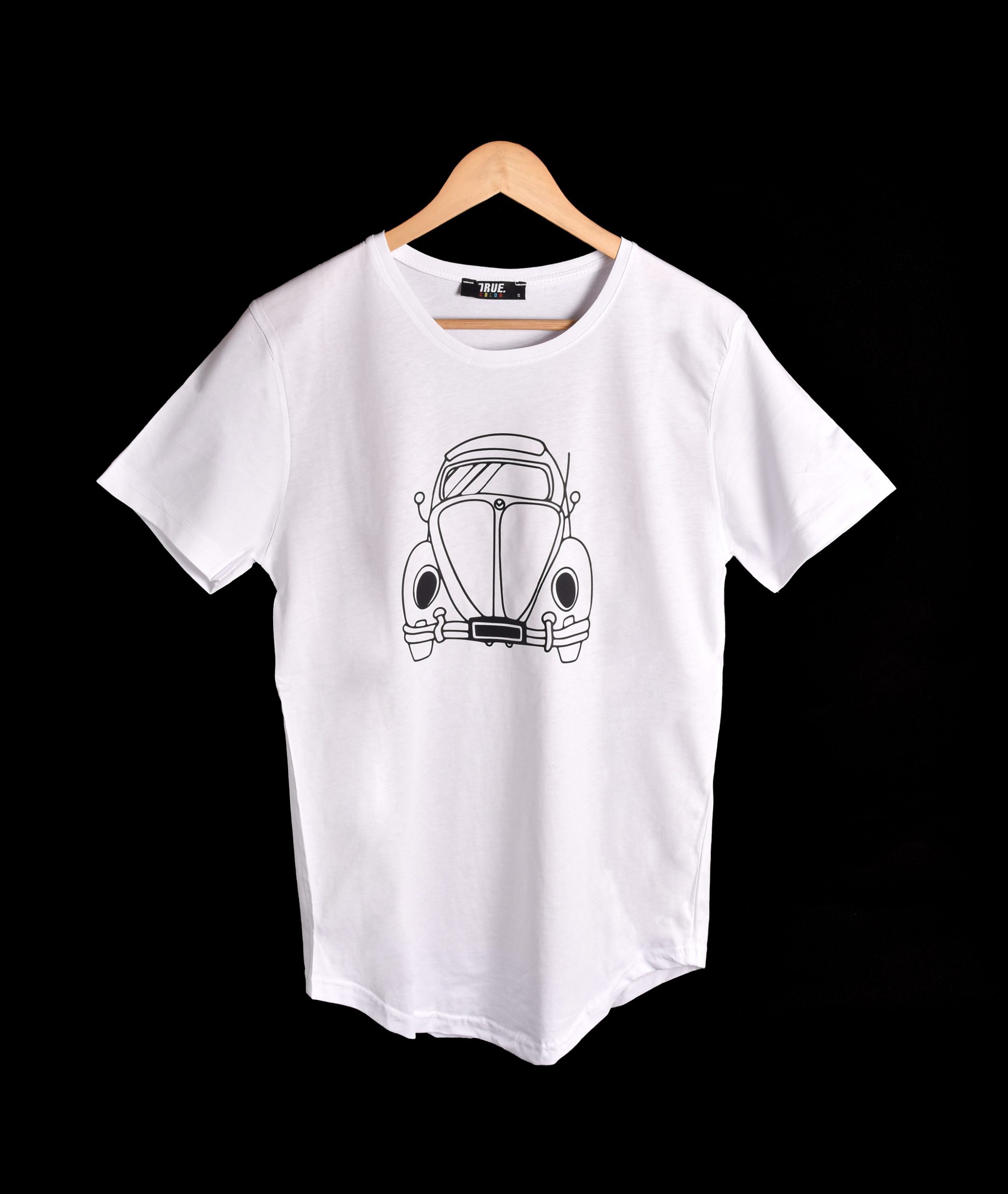 T-shirt BLANC ET NOIR 2 MOTIF VOLKSWAGEN COCCINELLE – Image 2