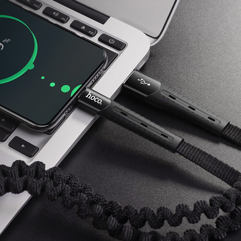 Hoco Cable U78 Type-C ( Black ) – Image 2