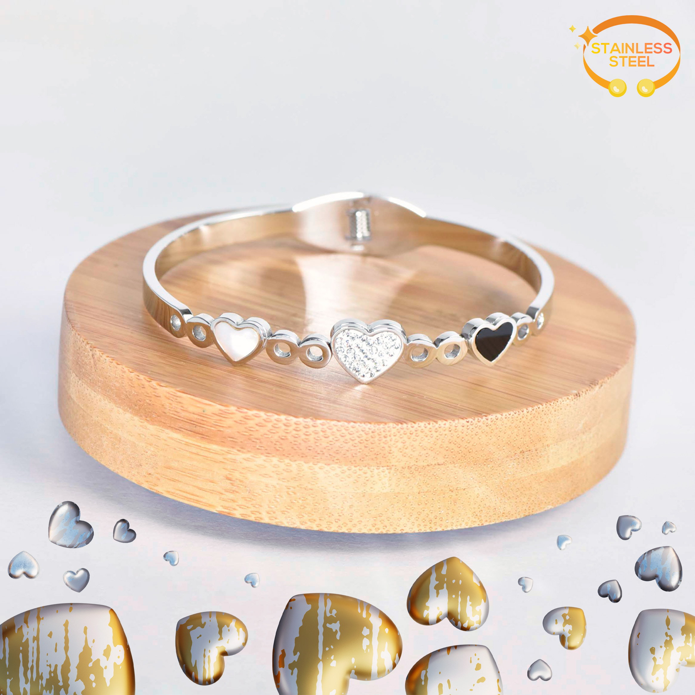 BRACELET TRICOEURS – Image 4