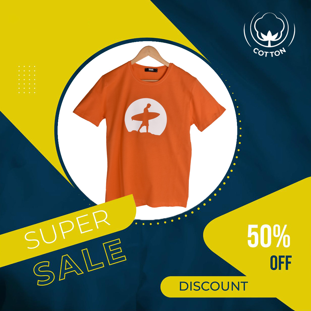 T-shirt orange 1 A- surf – Image 5