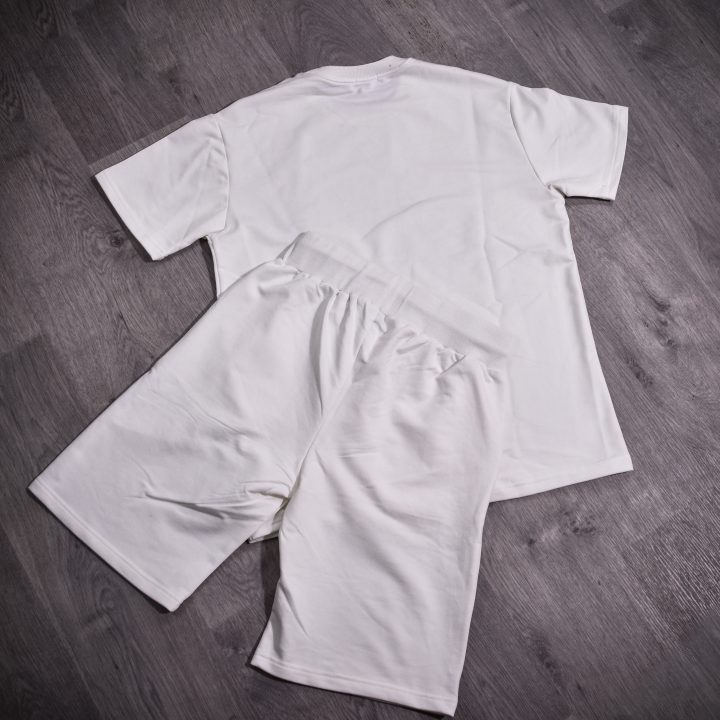 ENSEMBLE BLANC MOTIF *VOITURES *