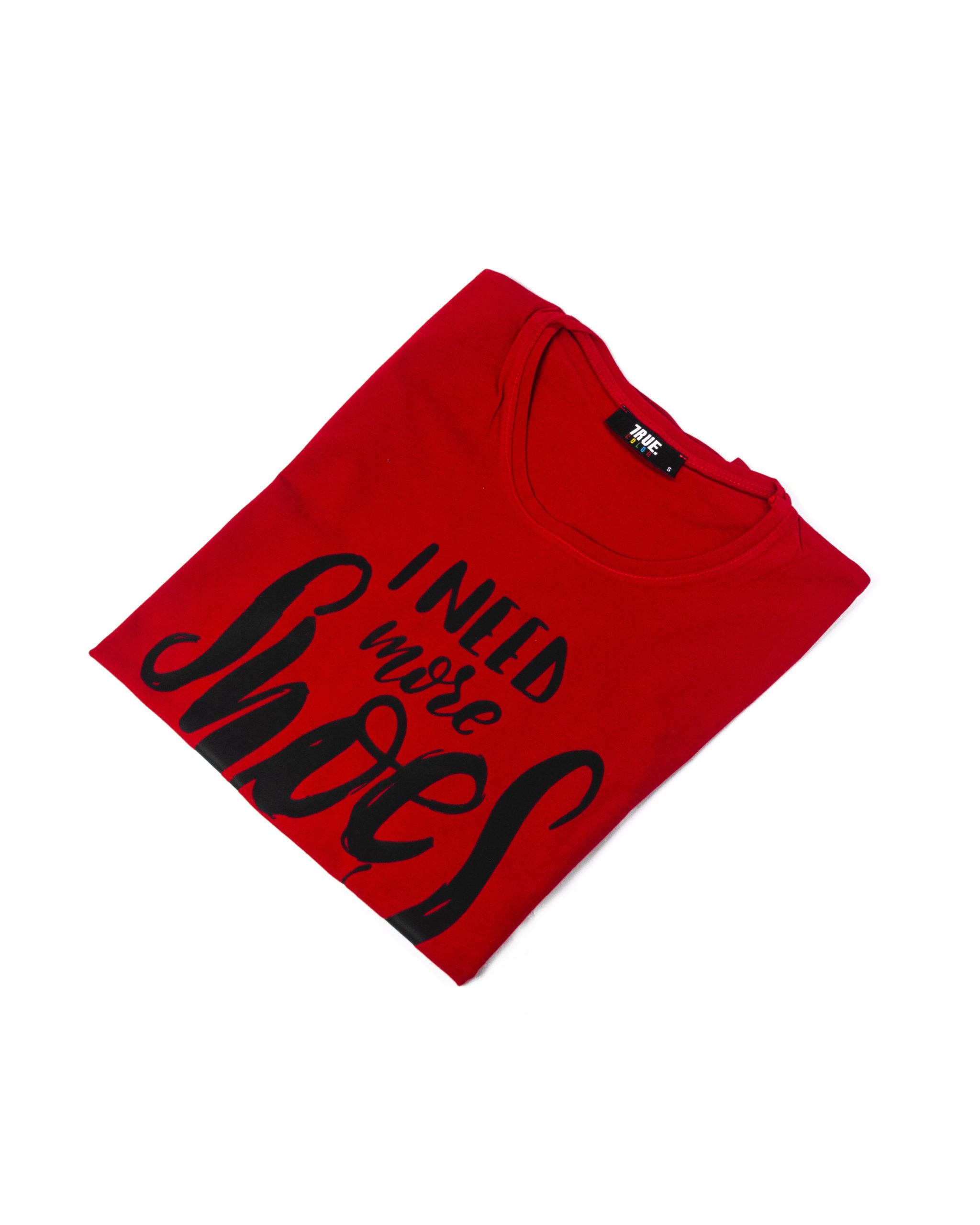 T-shirt ROUGE ET NOIR *I NEED MORE SHOES* – Image 3