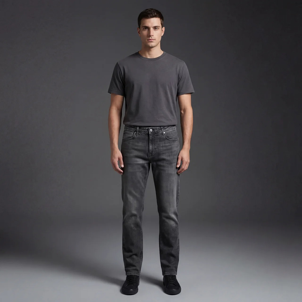 DEPART PANTALON JEAN DEPART REGULAR HOMME GRIS – Image 5