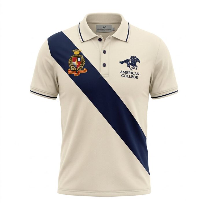 American College Polo pour Homme