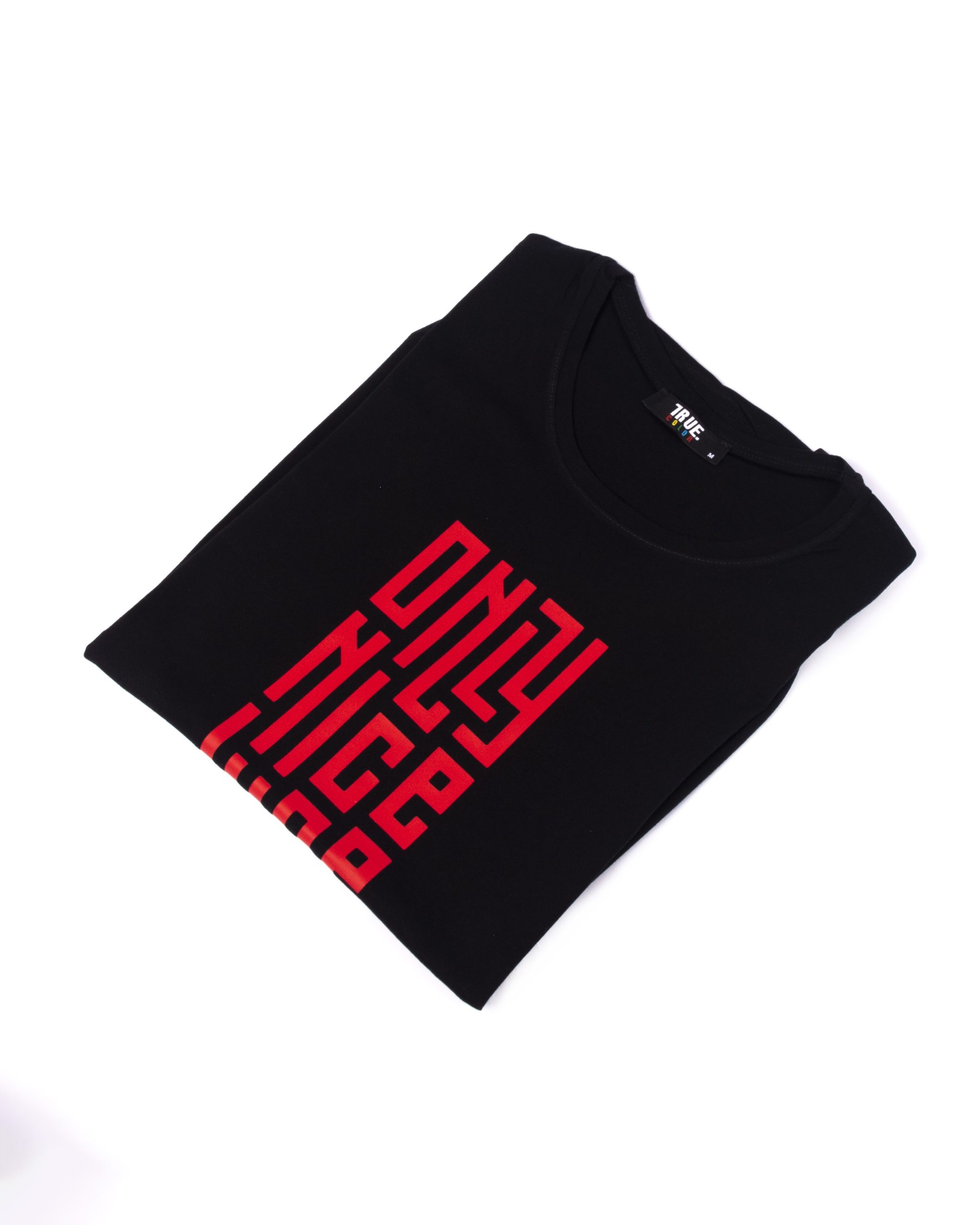 T-shirt NOIR ET ROUGE *ONLY NICE VIBES* – Image 3