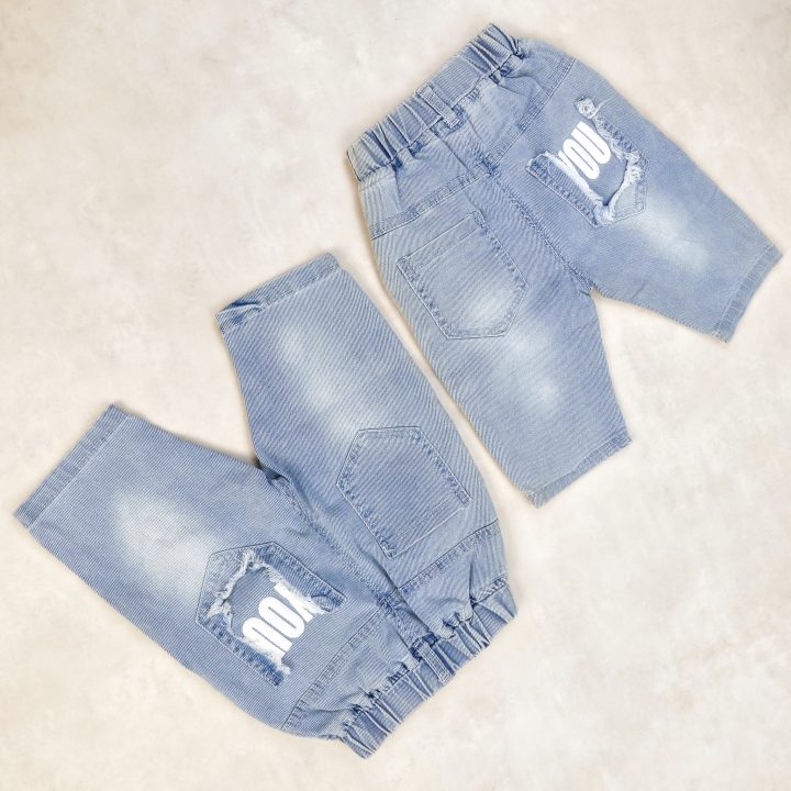 Pantalon jeans BLEU LD FAMOUS BRARO POP FASHION