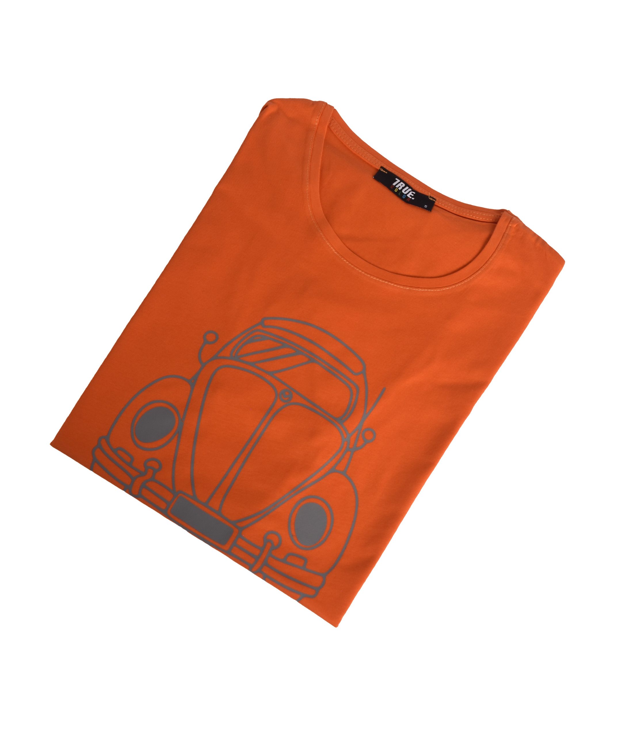 T-shirt ORANGE MOTIF VOLKSWAGEN COCCINELLE – Image 3