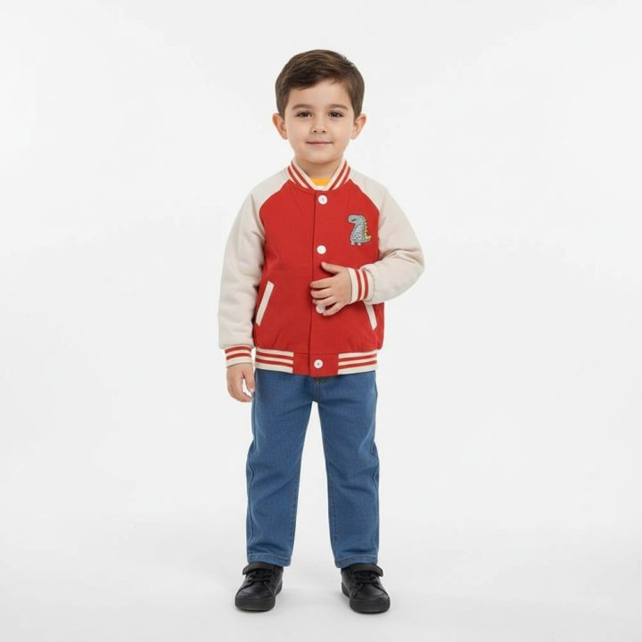 ENSEMBLE DINO 3PCS ROUGE