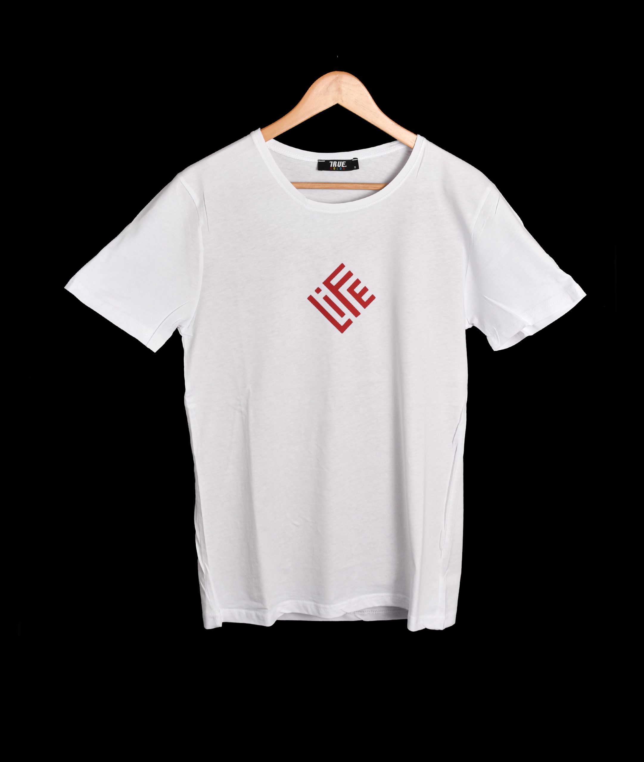 T-shirt BLANC *LIFE * – Image 3