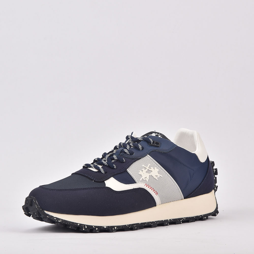 LA MARTINA SCARPA UOMO SUEDE ECO TEX NYLON ECO BLU – Image 2