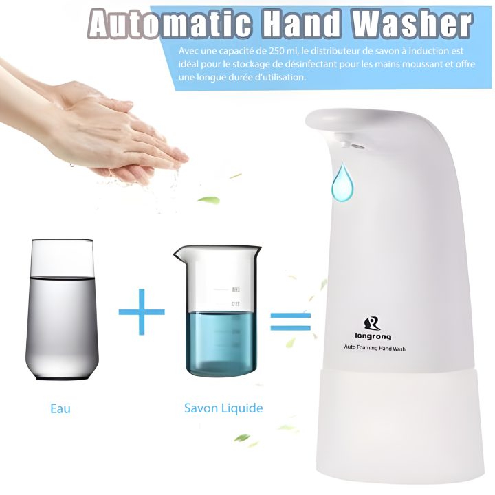 Longrong Distributeur De Savon Capteur Infrarouge Automatique _ Blanc