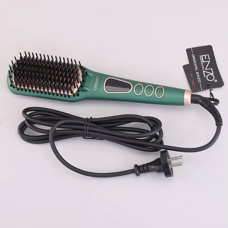 ENZO EN-4105 Ceramic Hair Straightening Brush – Image 4
