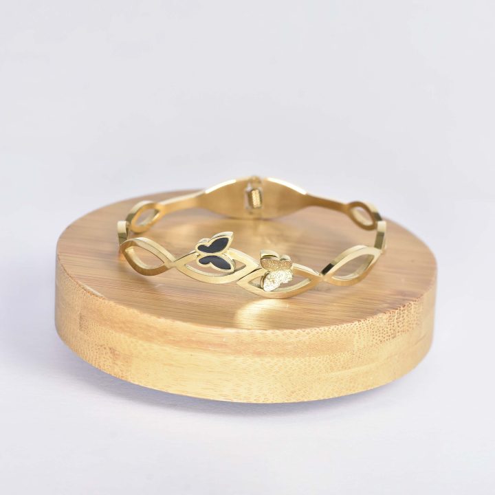 BRACELET 2 PAPILLIONS PARALLÈLE