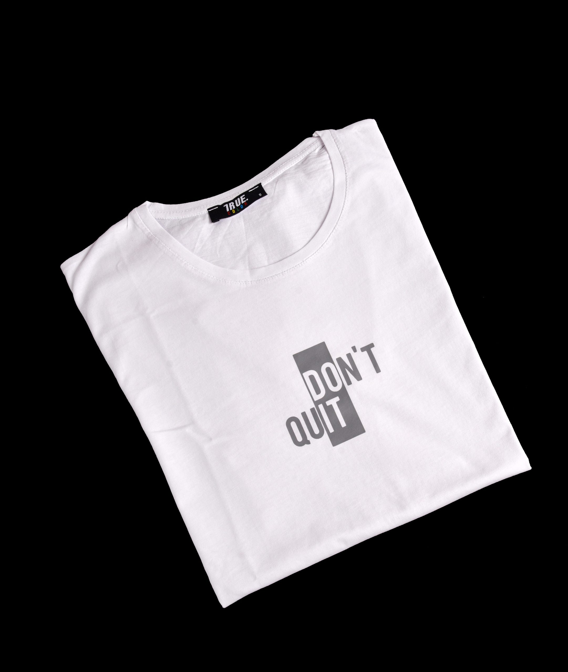T-shirt BLANC *DON T QUIT* – Image 3