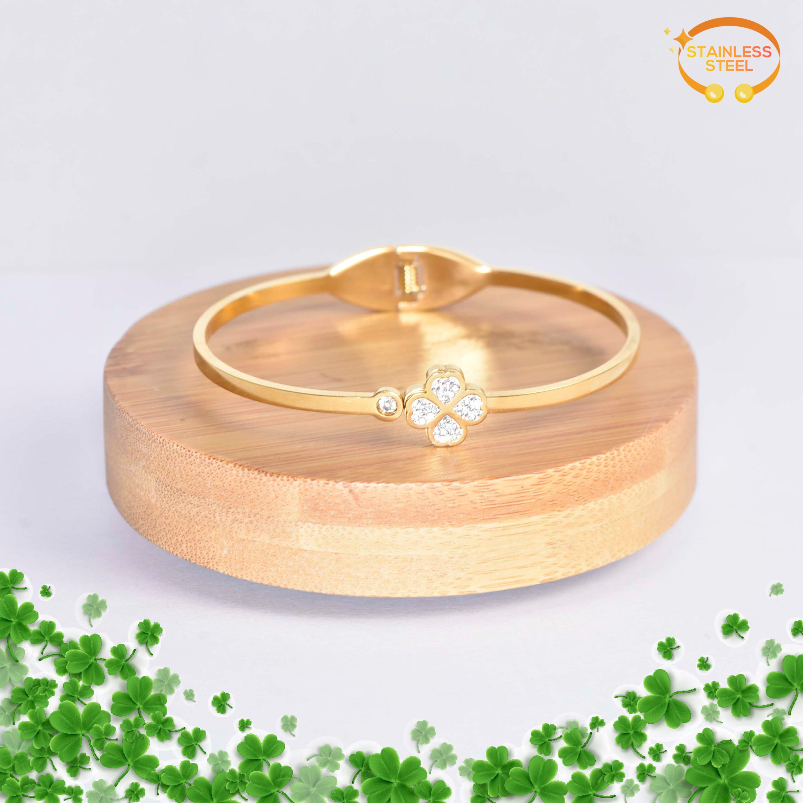 BRACELET TRÈFLE À 4 GOLD – Image 2