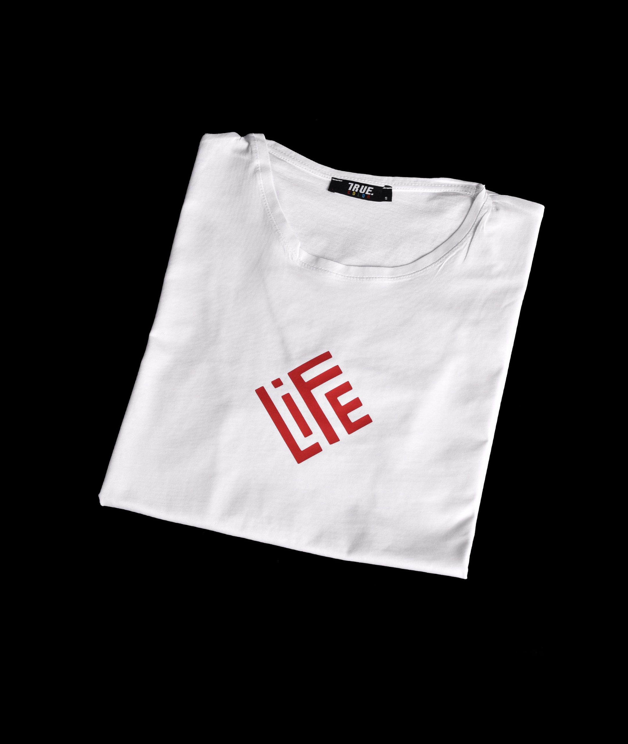 T-shirt BLANC *LIFE * – Image 4