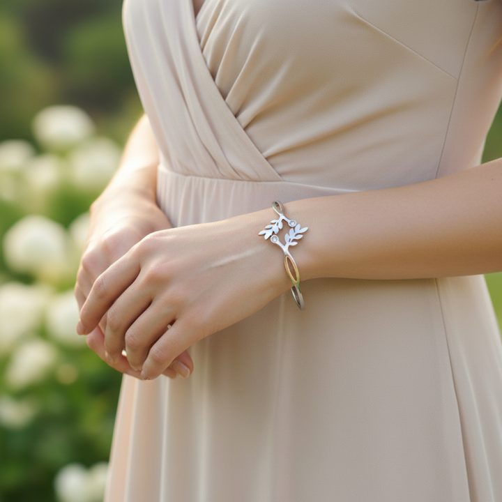 BRACELET FEUILLES D'ARBRE