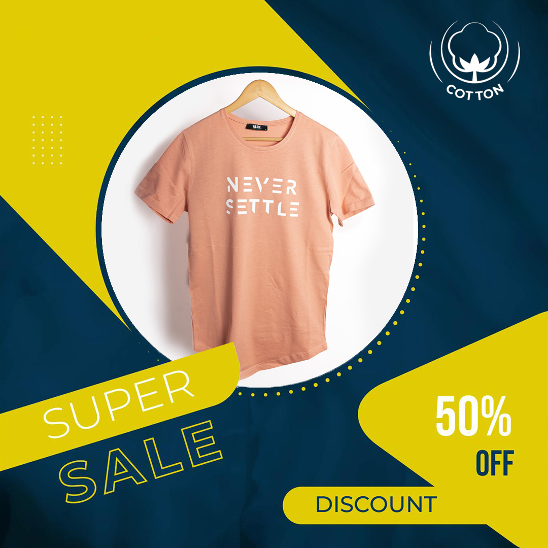 T-shirt SAUMON 2 *NEVER SETTLE* – Image 4