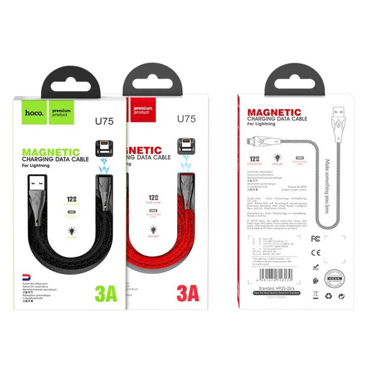 Câble USB vers Lightning U75 Blaze synchronisation des données de charge magnétique