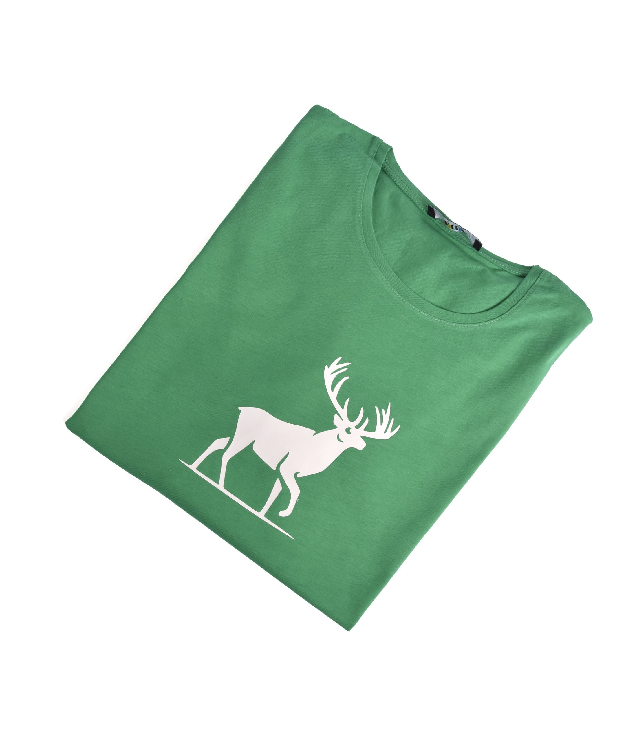 T-shirt VERT MOTIF CERF – Image 3