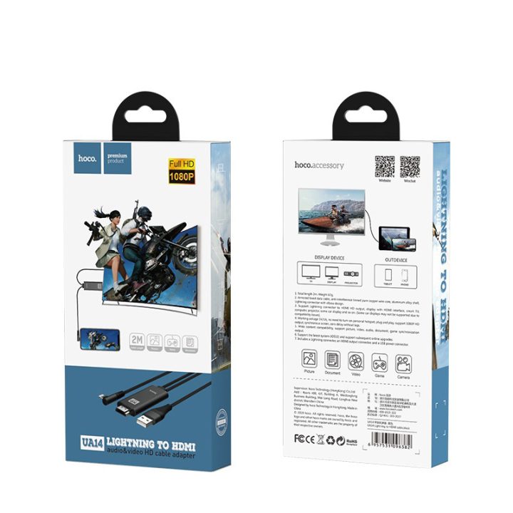 Câble Lightning vers HDMI UA14 coque en alliage d'aluminium