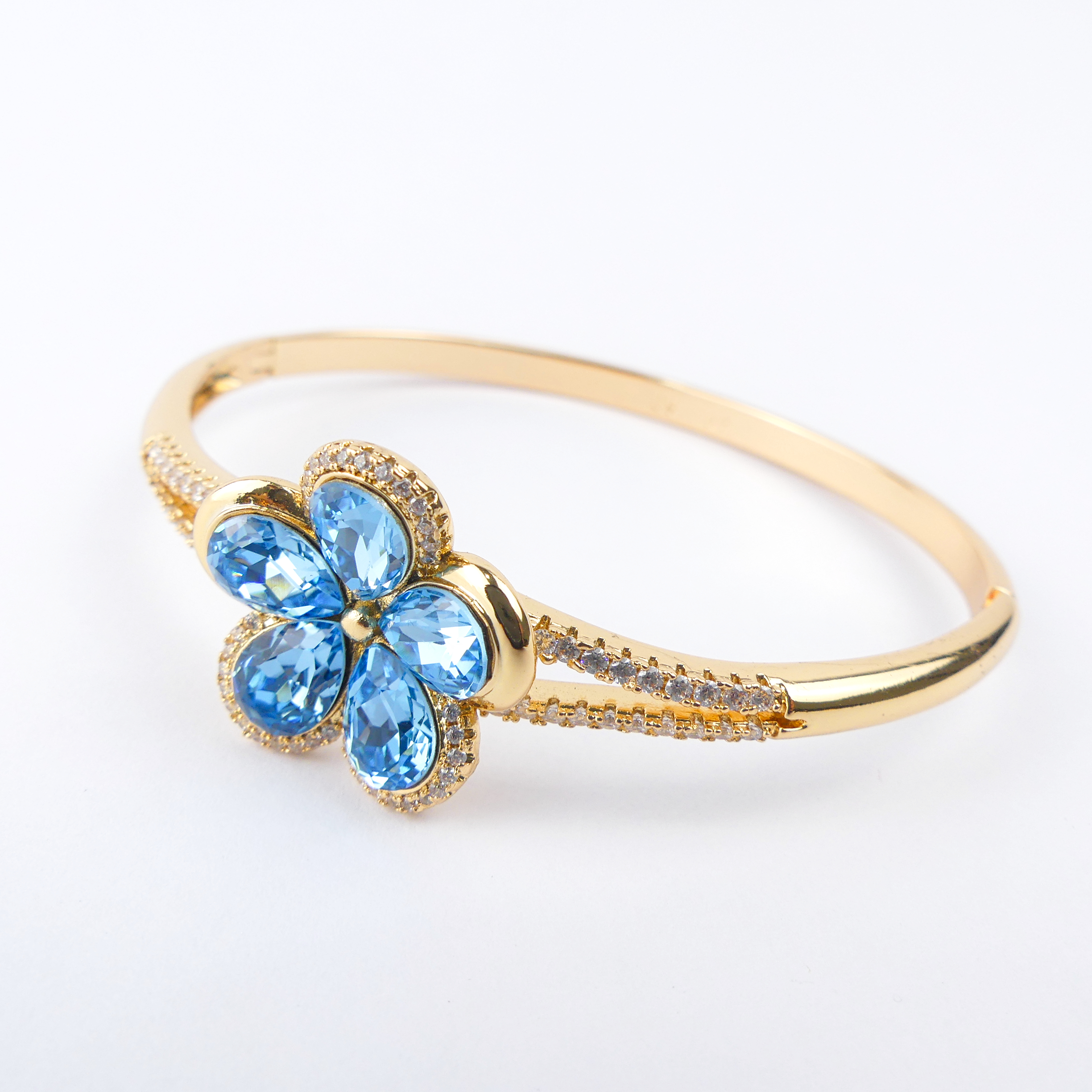 Bracelet fleur Bleu – Image 3