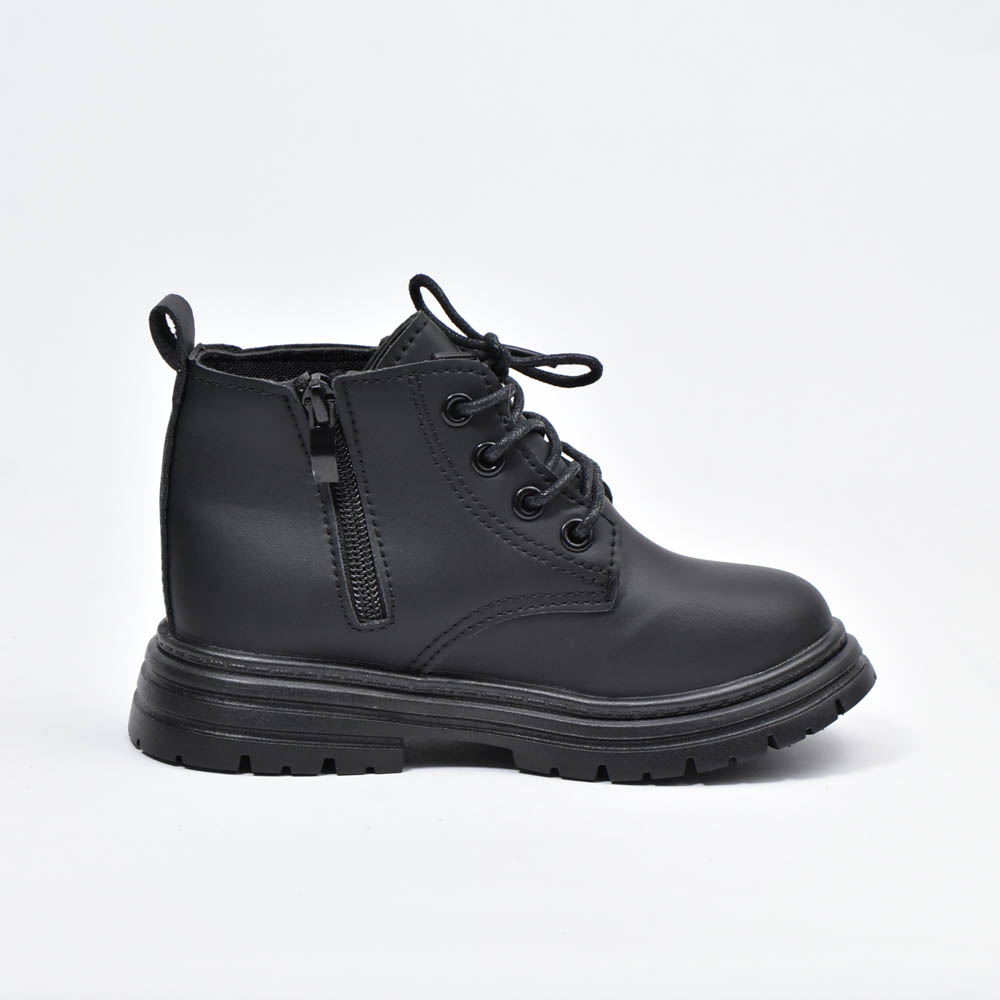 Bottes coordonnantes à lacets Noir Enfants – Image 6