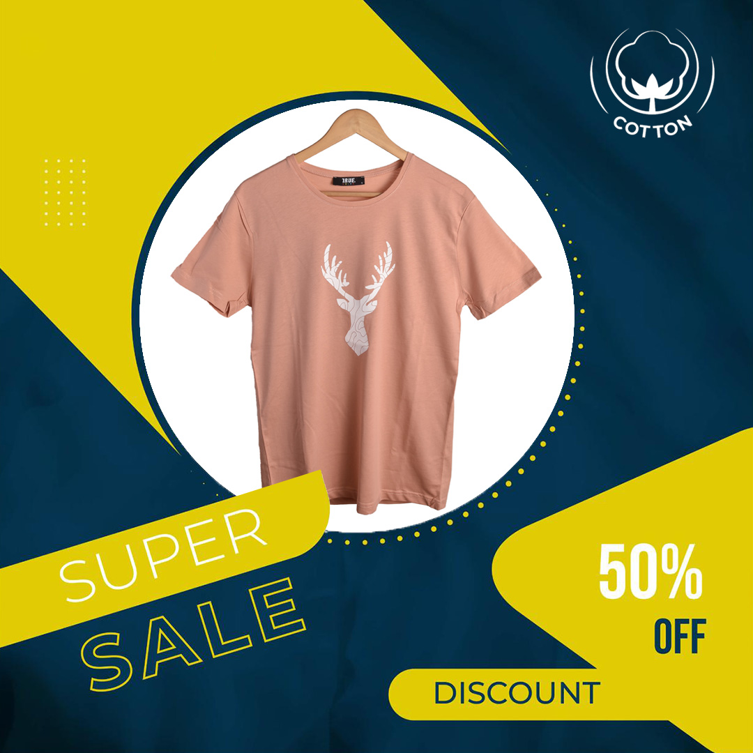 T-shirt SAUMON MOTIF CERF – Image 5