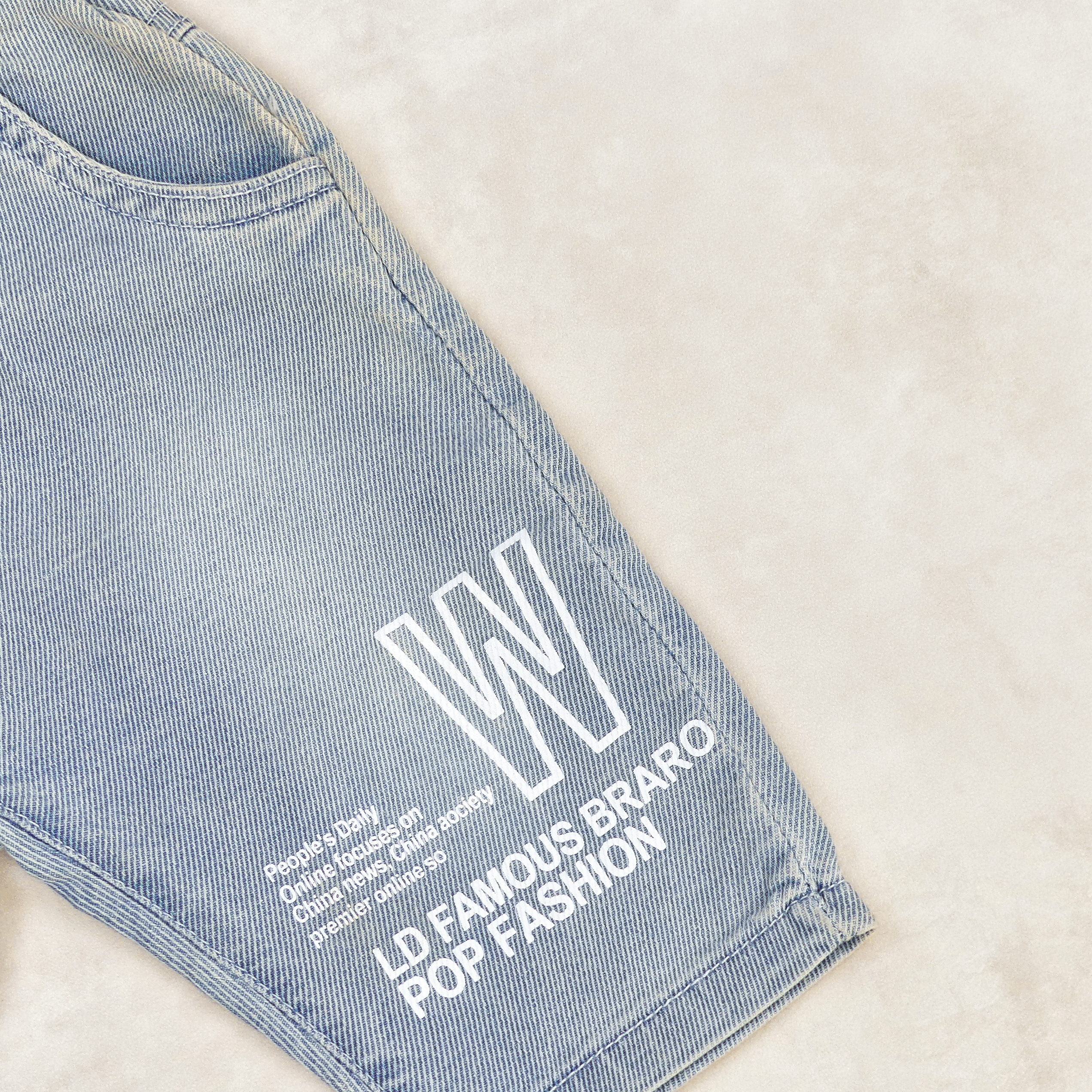 Pantalon jeans BLEU LD FAMOUS BRARO POP FASHION – Image 4