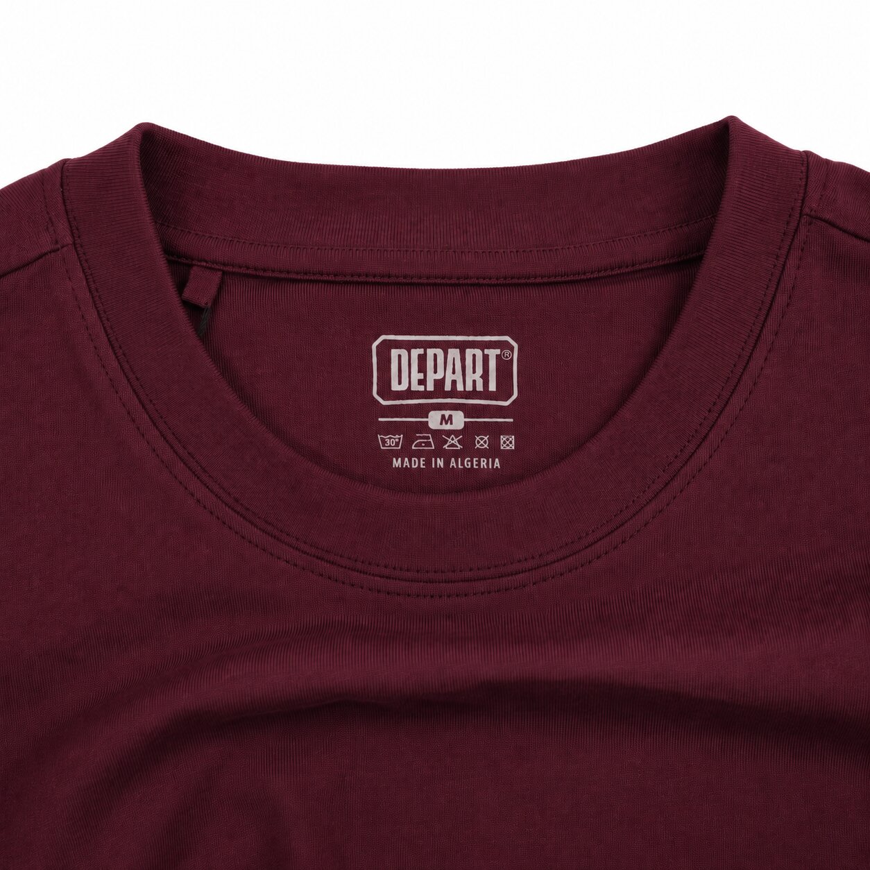 Départ Homme T-shirt Oversize Bordo – Image 2