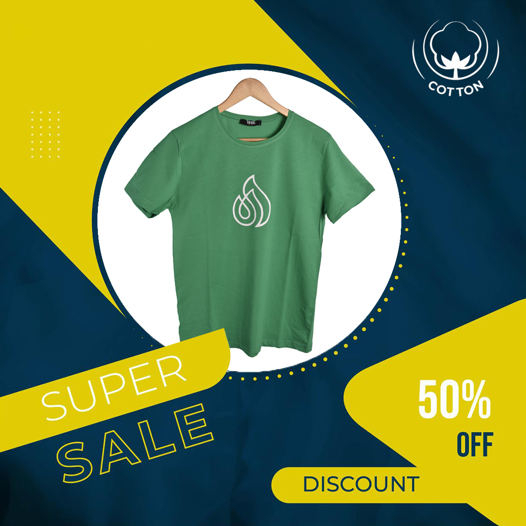 T-shirt VERT LOGO BLANC – Image 5
