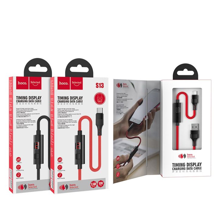 Cable USB to Type-C “S13 Central control” charging data sync with timer