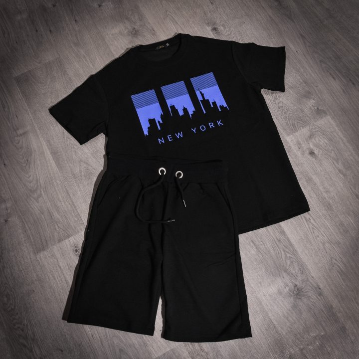 ENSEMBLE NOIR ET BLEU NEW YORK