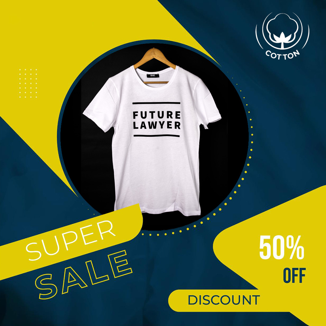 T-shirt BLANC *FUTURE LAWYER * – Image 5