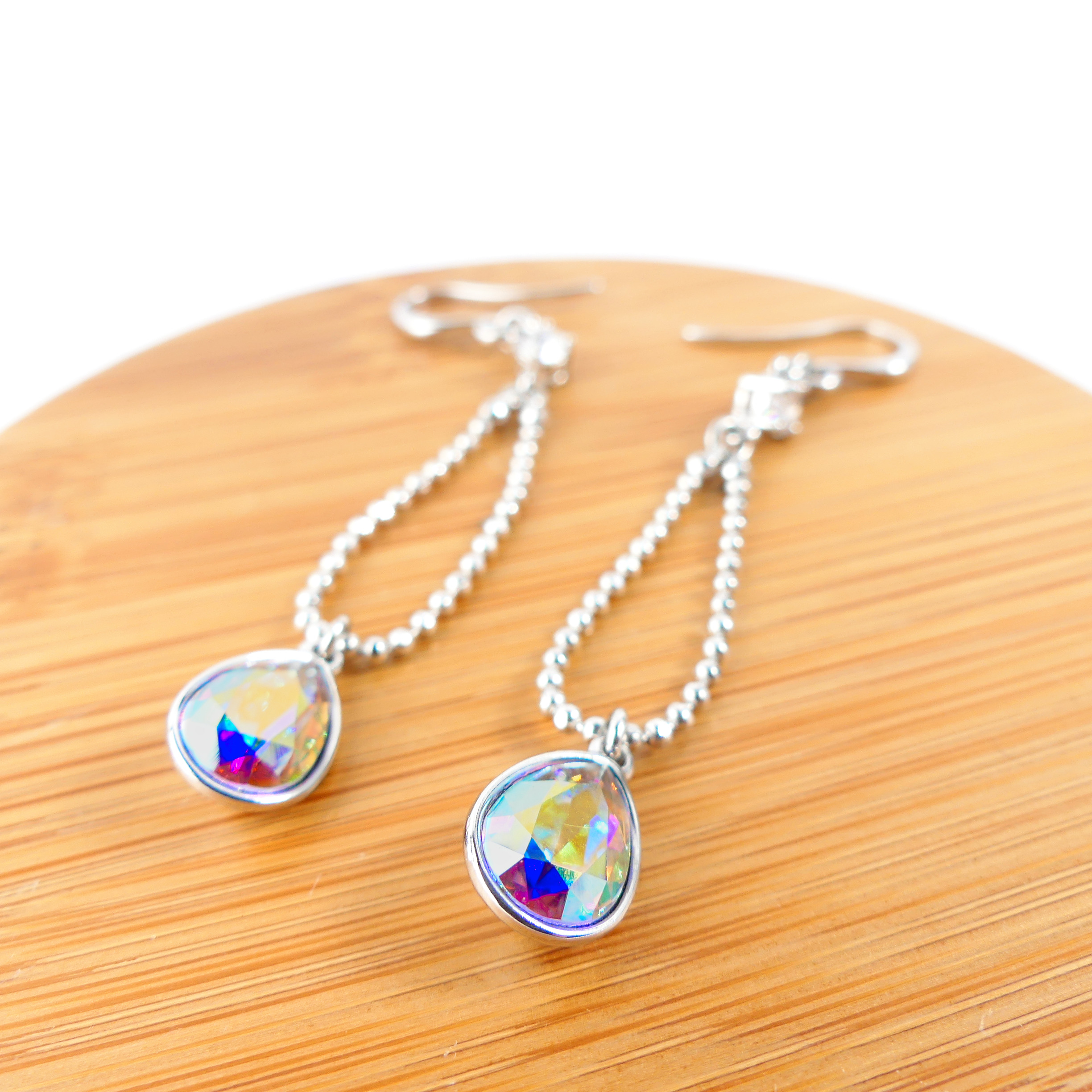 boucle d'oreille goutte reflet – Image 4