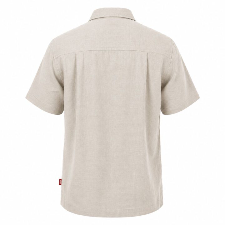 Départ Homme Chemise en Lin Beige