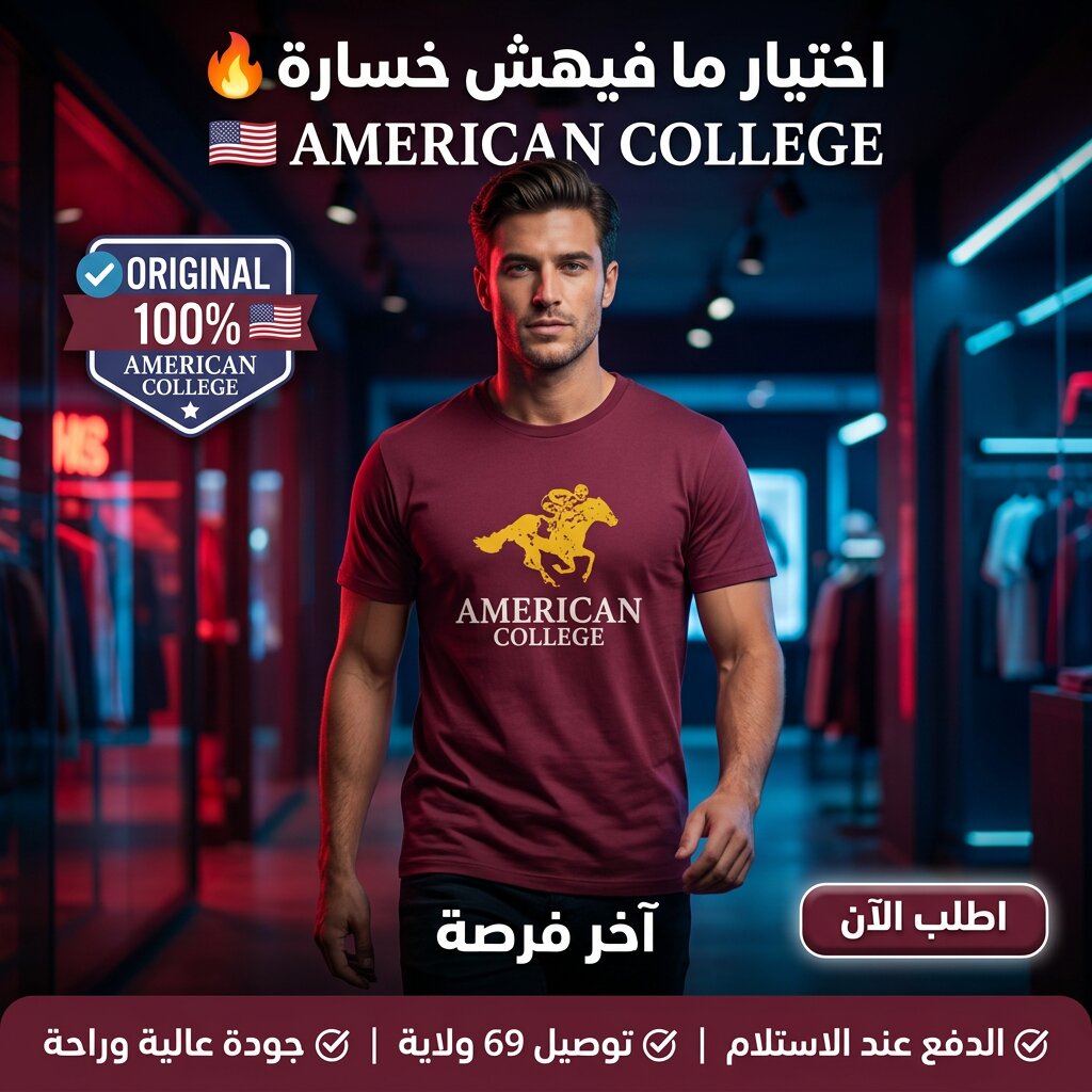 American College t-shirt pour Homme – Image 6