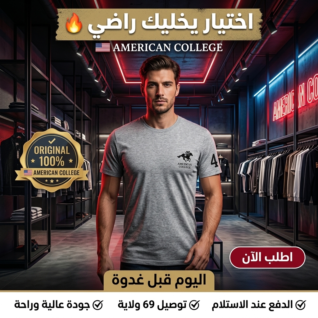 American College t-shirt pour Homme – Image 6