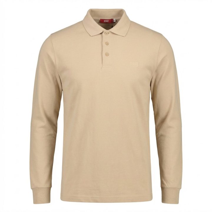 DEPART POLO A MANCHES DEPART HOMMES BEIGE