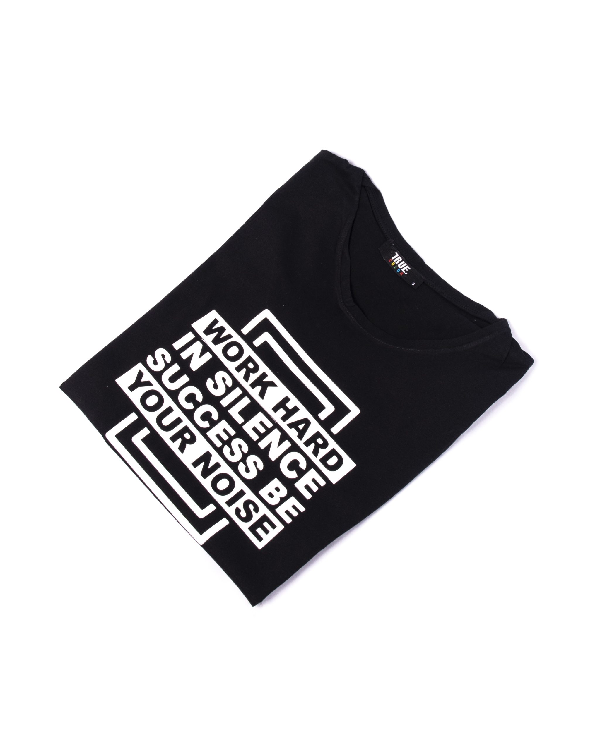 T-shirt NOIR *WORK HARD IN SILENCE SUCCESS BE YOUR NOISE* – Image 3