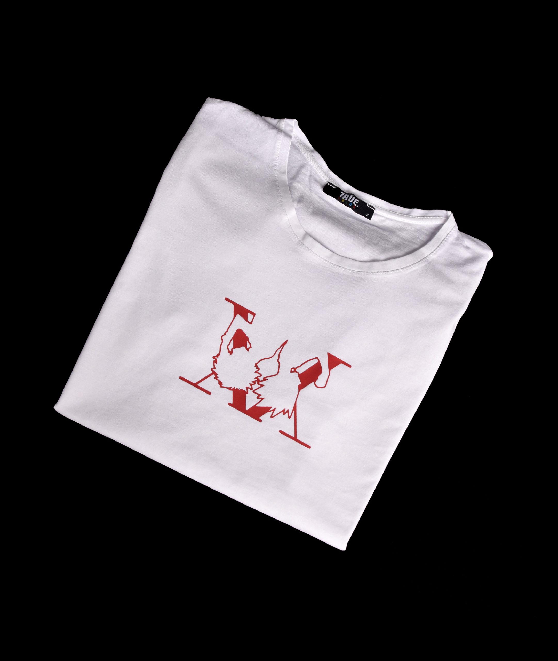 T-shirt BLANC AVEC LOGO ROUGE MANGA JAPONAIS – Image 3