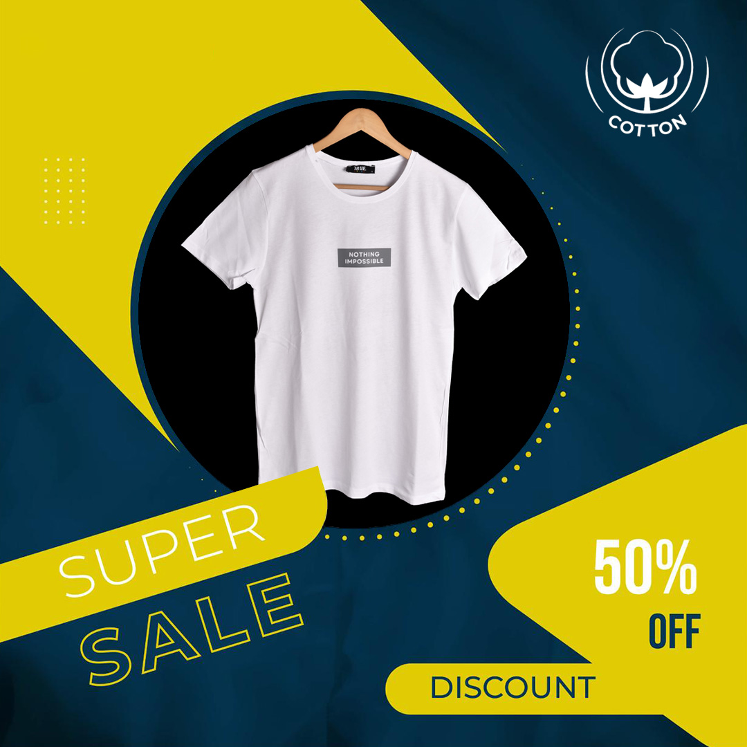 T-shirt BLANC *NOTHING IMPOSSIBLE * – Image 5