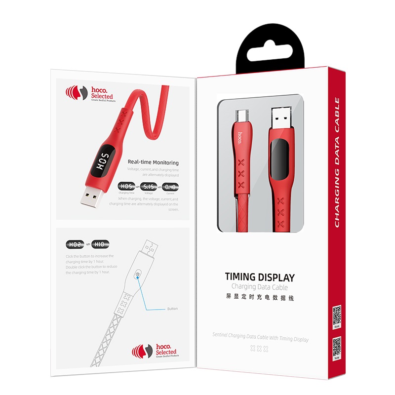 Câble USB vers Type-C « S6 Sentinel » avec affichage du temps