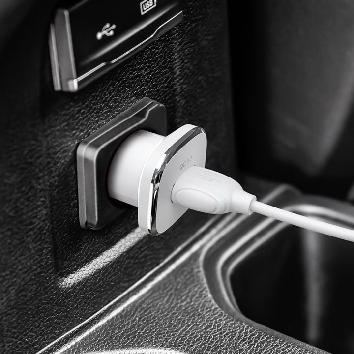 SINGLE PORT QC3.0 IN-CAR CHARGER SET -TYPE C  .BZ12A