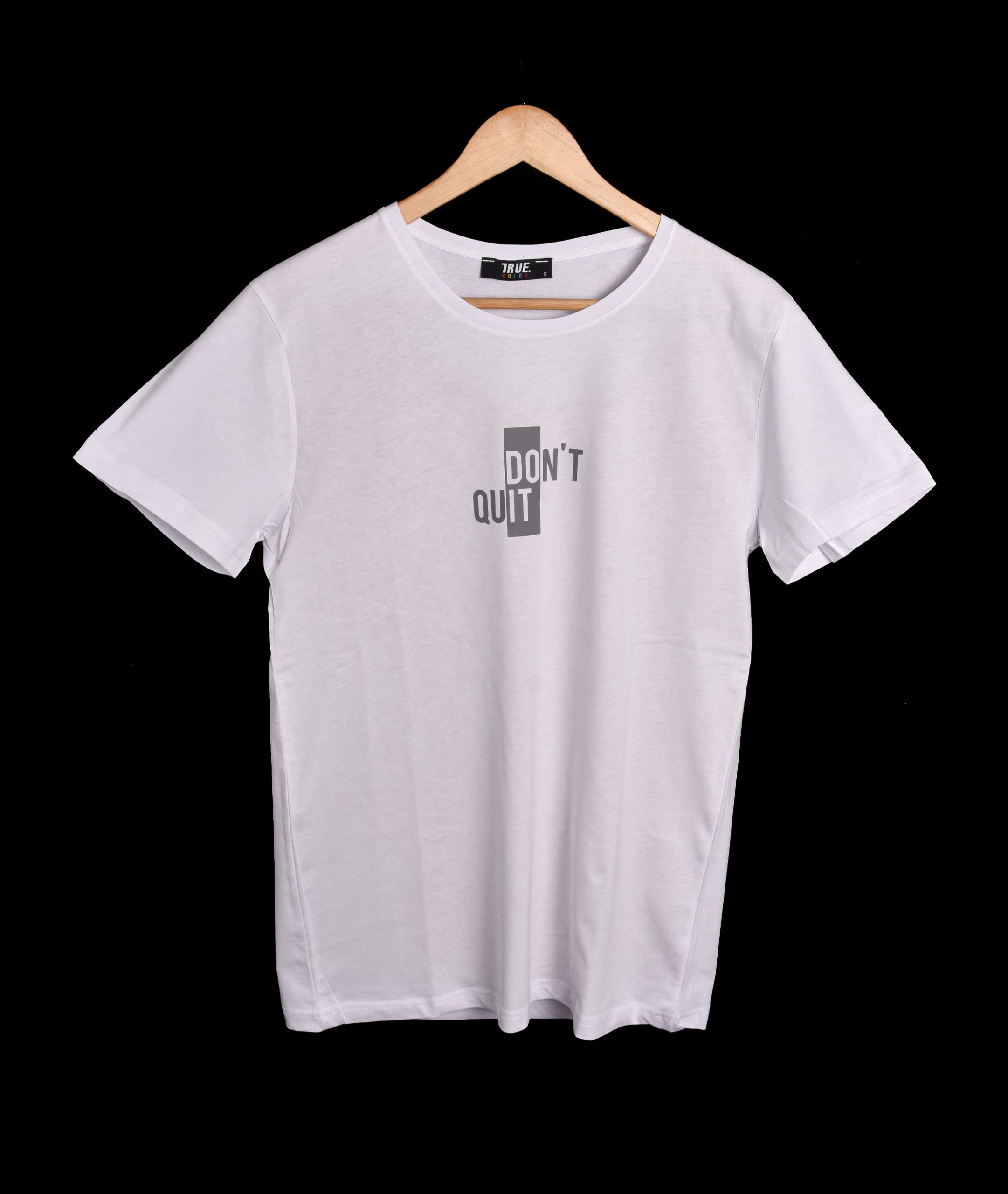 T-shirt BLANC *DON T QUIT* – Image 2