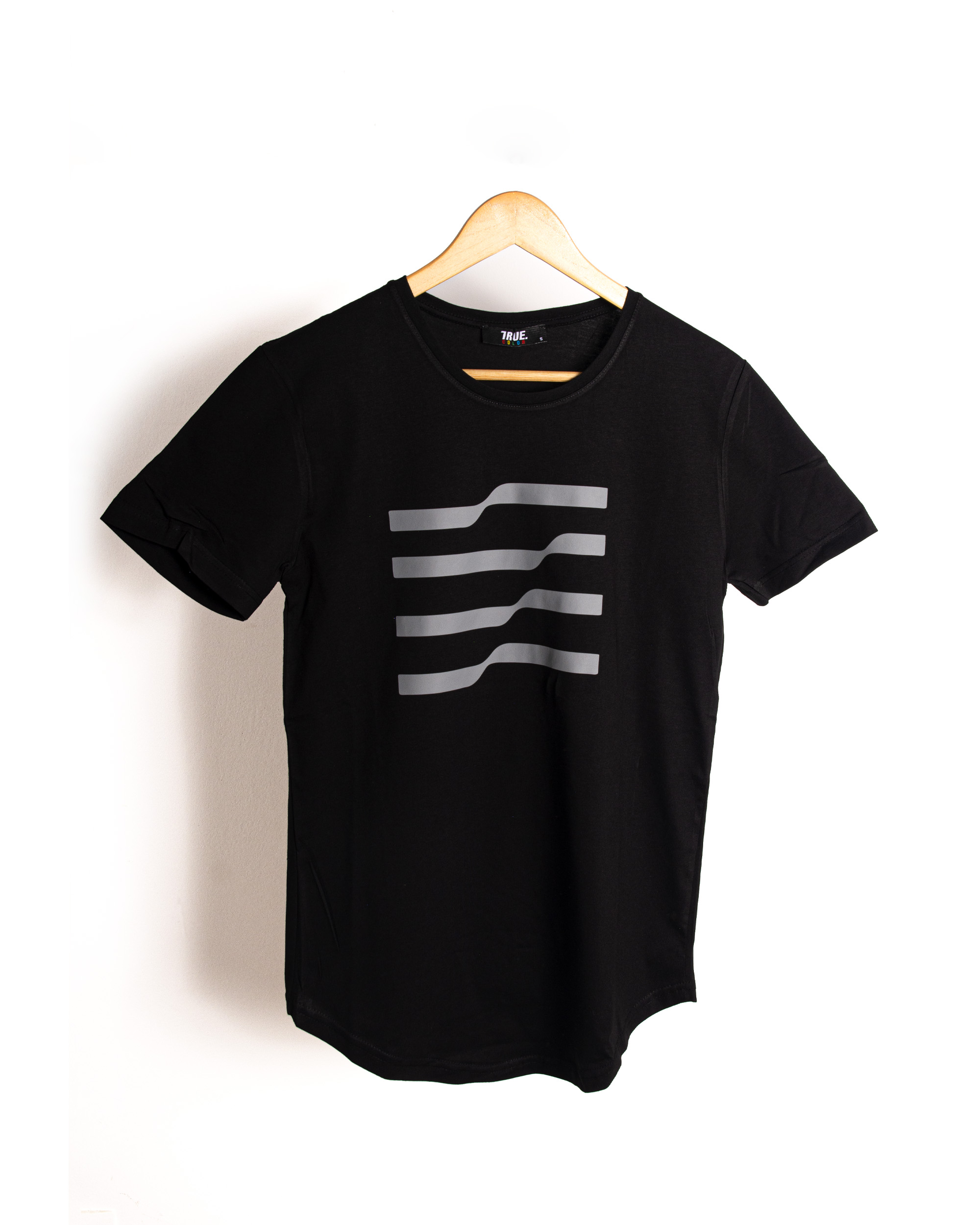T-shirt NOIR 2 *4 LIGNES * – Image 2