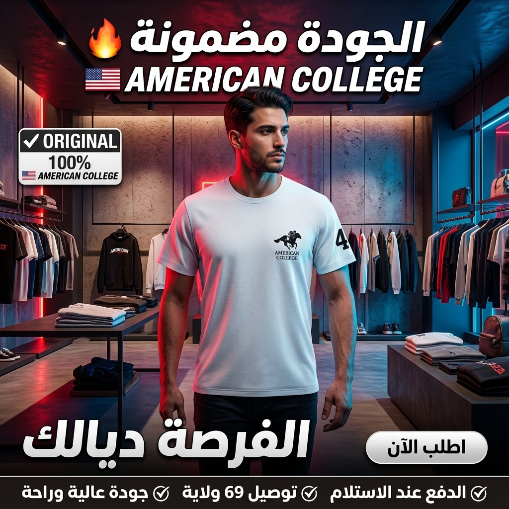 American College t-shirt pour Homme – Image 5